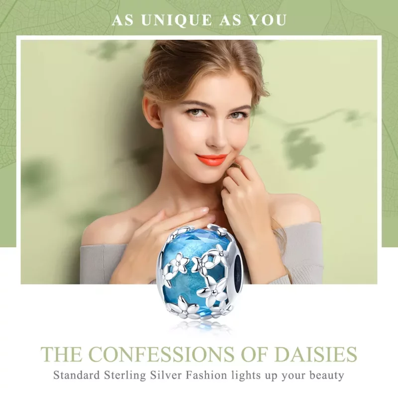 (afbeelding voor) Pandora Style Aquamarijn Daisy's Bekentenis Bedel - SCC878 - Bekijken 6