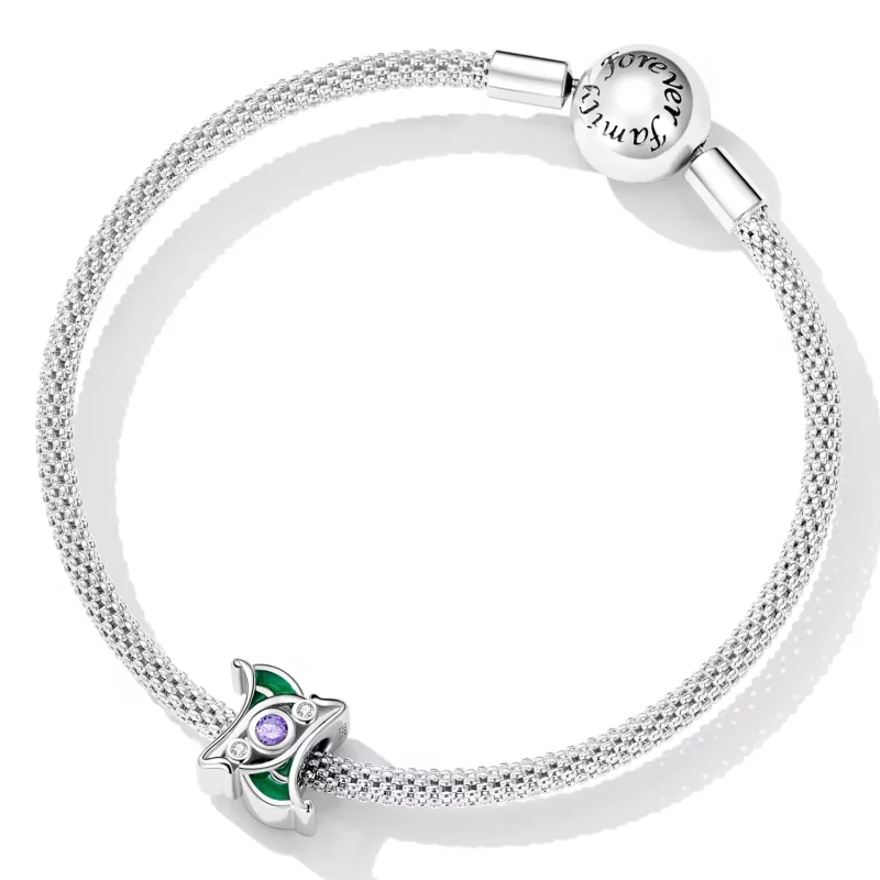(afbeelding voor) Pandora Style Art Paars Zirkonium Spacer Bedel - SCC2294 - Bekijken 5