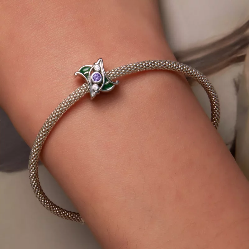 (afbeelding voor) Pandora Style Art Paars Zirkonium Spacer Bedel - SCC2294 - Bekijken 6