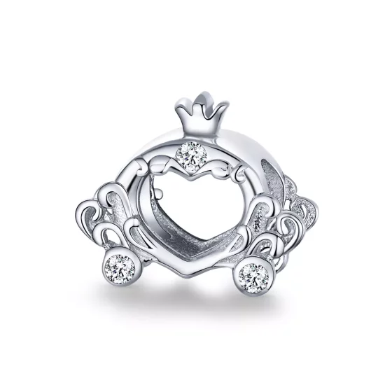 (afbeelding voor) Pandora Style Assepoester's Pompoenauto Bedel - BSC270