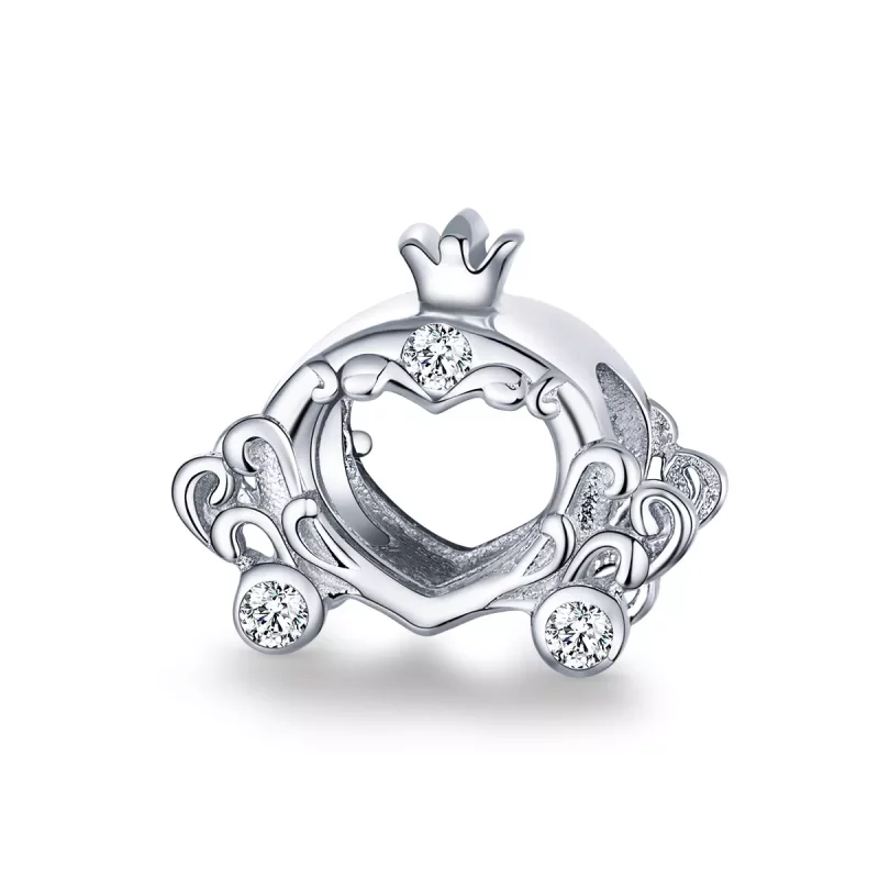 (afbeelding voor) Pandora Style Assepoester's Pompoenauto Bedel - BSC270