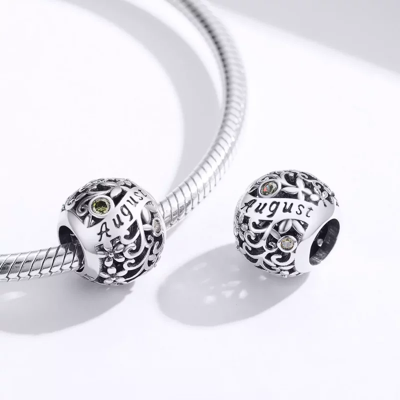 (afbeelding voor) Pandora Style Augustus Peridot Birthstone Bedel - SCC1385-8 - Bekijken 3