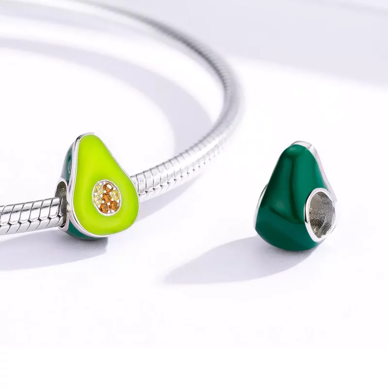(afbeelding voor) Pandora Style Avocado Bedel - BSC129 - Bekijken 3