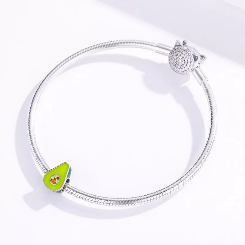 (afbeelding voor) Pandora Style Avocado Bedel - BSC129 - Bekijken 4