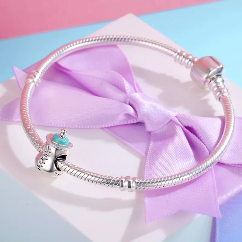 (afbeelding voor) Pandora Style Baby flesje Bedel - SCC361 - Bekijken 4