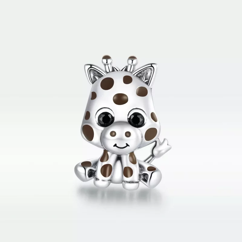 (afbeelding voor) Pandora Style Baby Giraf Bedel - SCC1691 - Bekijken 5