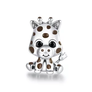 (afbeelding voor) Pandora Style Baby Giraf Bedel - SCC1691