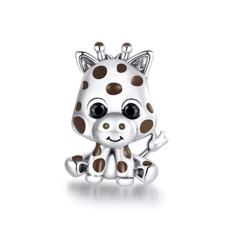 (afbeelding voor) Pandora Style Baby Giraf Bedel - SCC1691