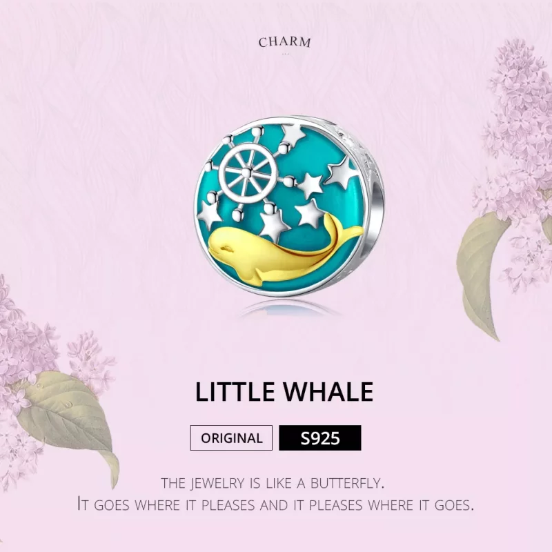 (afbeelding voor) Pandora Style Baby Walvis Bedel - SCC1296 - Bekijken 2
