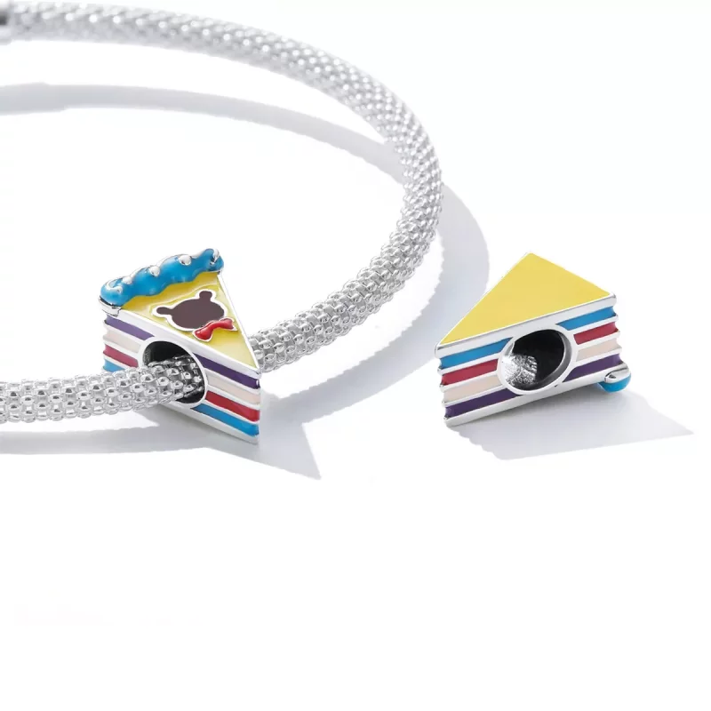 (afbeelding voor) Pandora Style Beer Regenboog Cake Bedel - SCC2199 - Bekijken 4