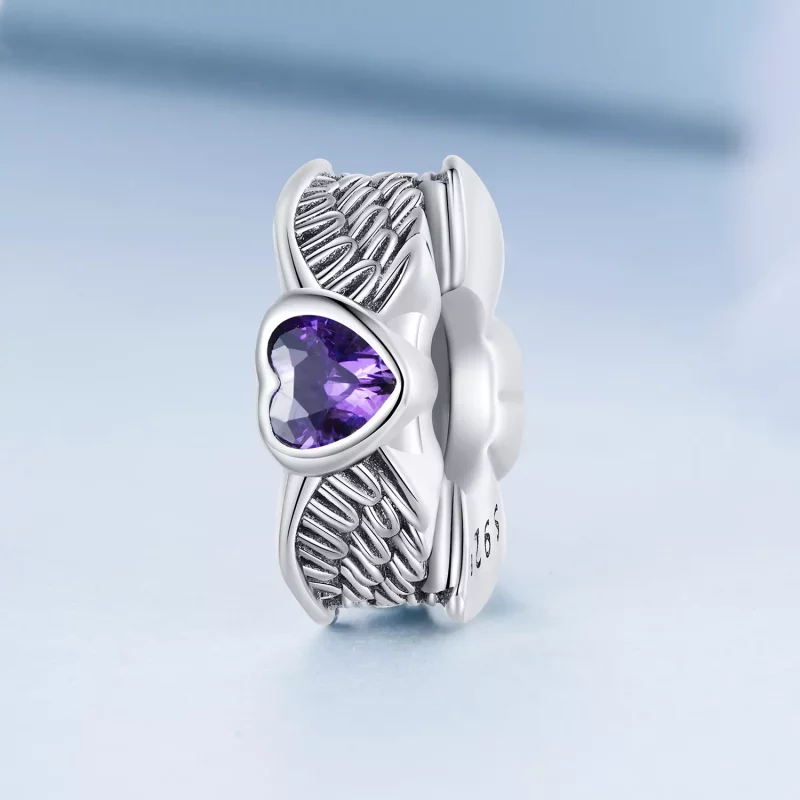 (afbeelding voor) Pandora Style Beschermhart Spacer Bedel - BSC677 - Bekijken 2