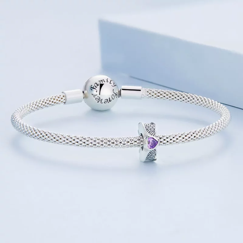 (afbeelding voor) Pandora Style Beschermhart Spacer Bedel - BSC677 - Bekijken 5