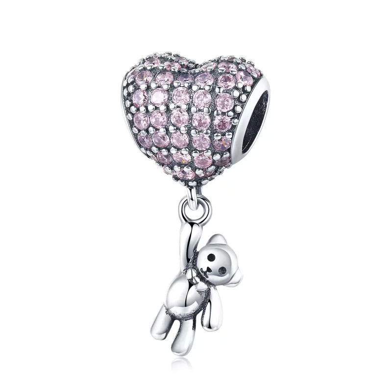 (afbeelding voor) Pandora Style Bier en ballon Bedel - SCC1054