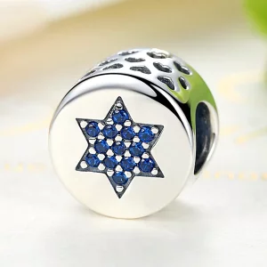 Pandora Style blauw geloof Bedel - SCC105 (afbeelding voor) Pandora Style blauw geloof Bedel - SCC105