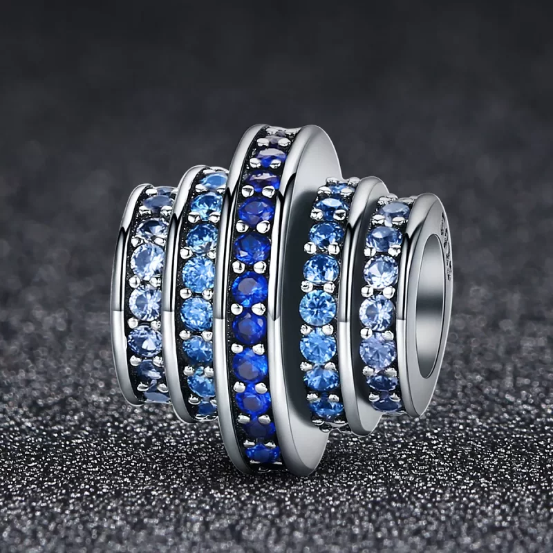 (afbeelding voor) Pandora Style Blauw ritme Bedel - SCC129 - Bekijken 6