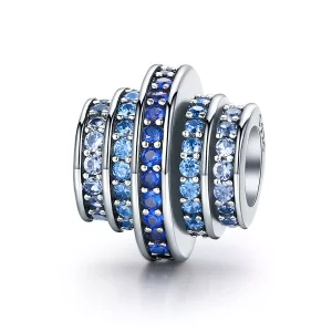 Pandora Style Blauw ritme Bedel - SCC129 (afbeelding voor) Pandora Style Blauw ritme Bedel - SCC129