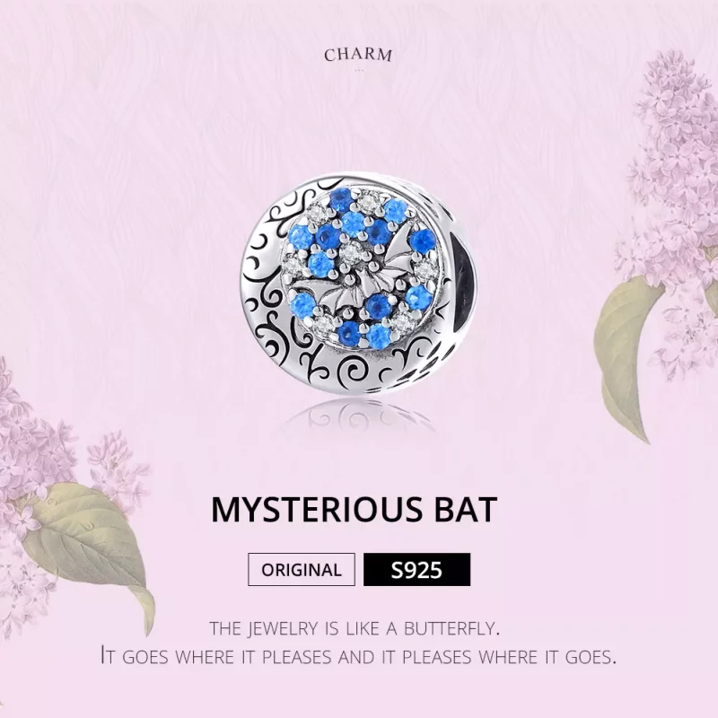 (afbeelding voor) Pandora Style Blauwe steen Mysterieuze vleermuis Bedel - SCC1554 - Bekijken 6