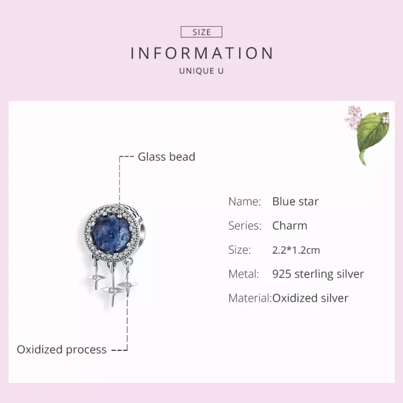 (afbeelding voor) Pandora Style Blauwe ster Bedel - SCC1432 - Bekijken 7