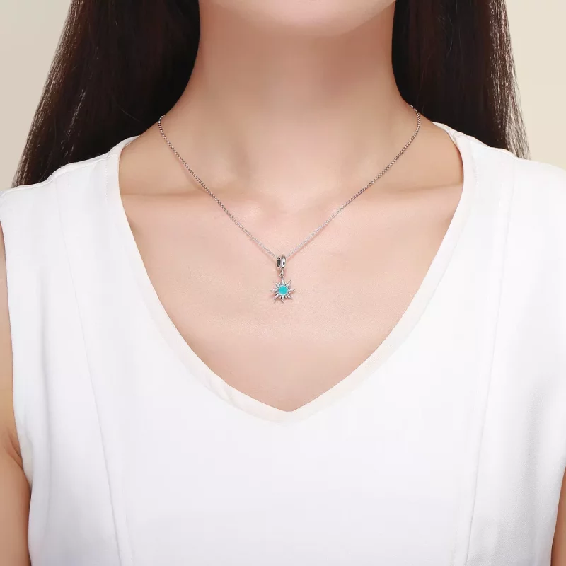 (afbeelding voor) Pandora Style Blauwe Zon Hangende Bedel - SCC1068 - Bekijken 4