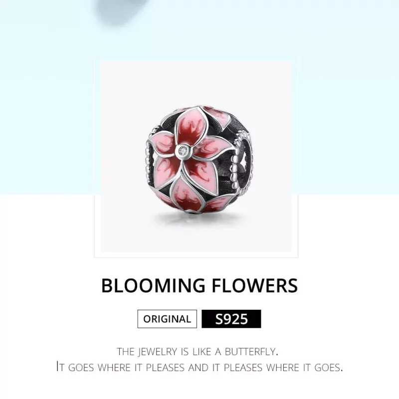 (afbeelding voor) Pandora Style Bloeiende bloem Bedel - SCC1707 - Bekijken 6