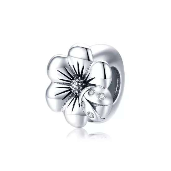 (afbeelding voor) Pandora Style Bloeiende bloem Bedel - SCC1722