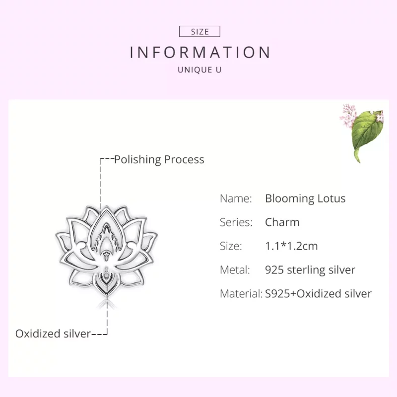 (afbeelding voor) Pandora Style Bloeiende lotus Bedel - SCC1724 - Bekijken 6