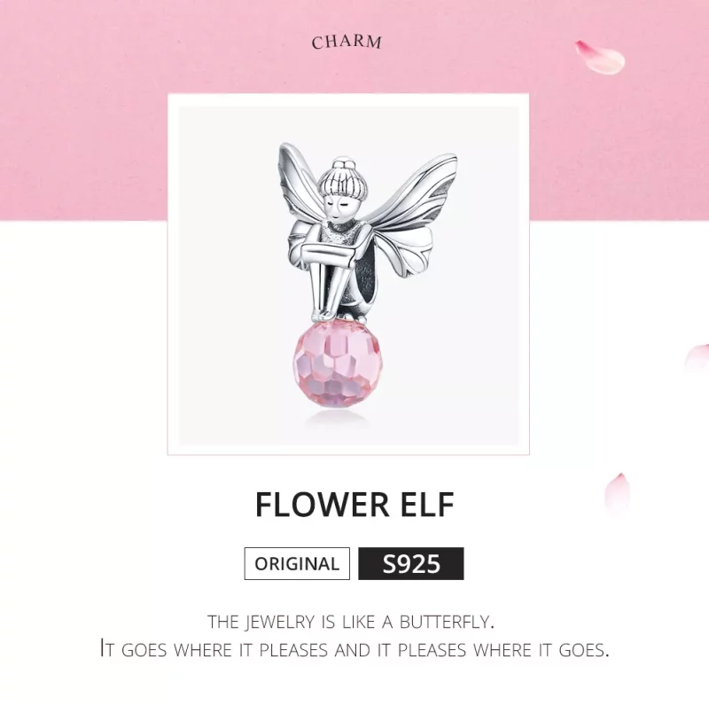 (afbeelding voor) Pandora Style Bloemen Elf Bedel - SCC1483 - Bekijken 5