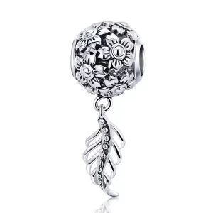 (afbeelding voor) Pandora Style Bloemen en bladeren Bedel - SCC715