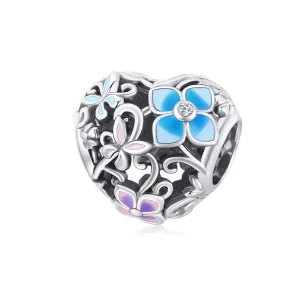 (afbeelding voor) Pandora Style Bloemen en vlinders Bedel - SCC1836