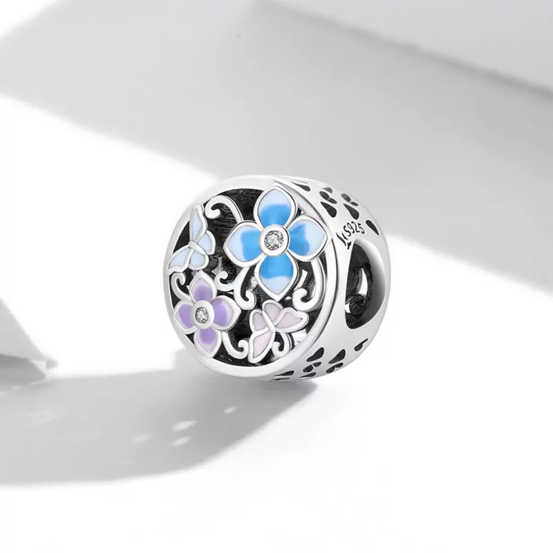 (afbeelding voor) Pandora Style Bloemen en vlinders Bedel - SCC2061 - Bekijken 2