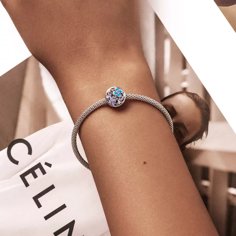 (afbeelding voor) Pandora Style Bloemen en vlinders Bedel - SCC2061 - Bekijken 5
