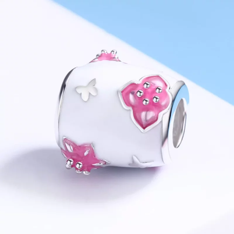 (afbeelding voor) Pandora Style Bloemen en vlinders Bedel - SCC446 - Bekijken 3