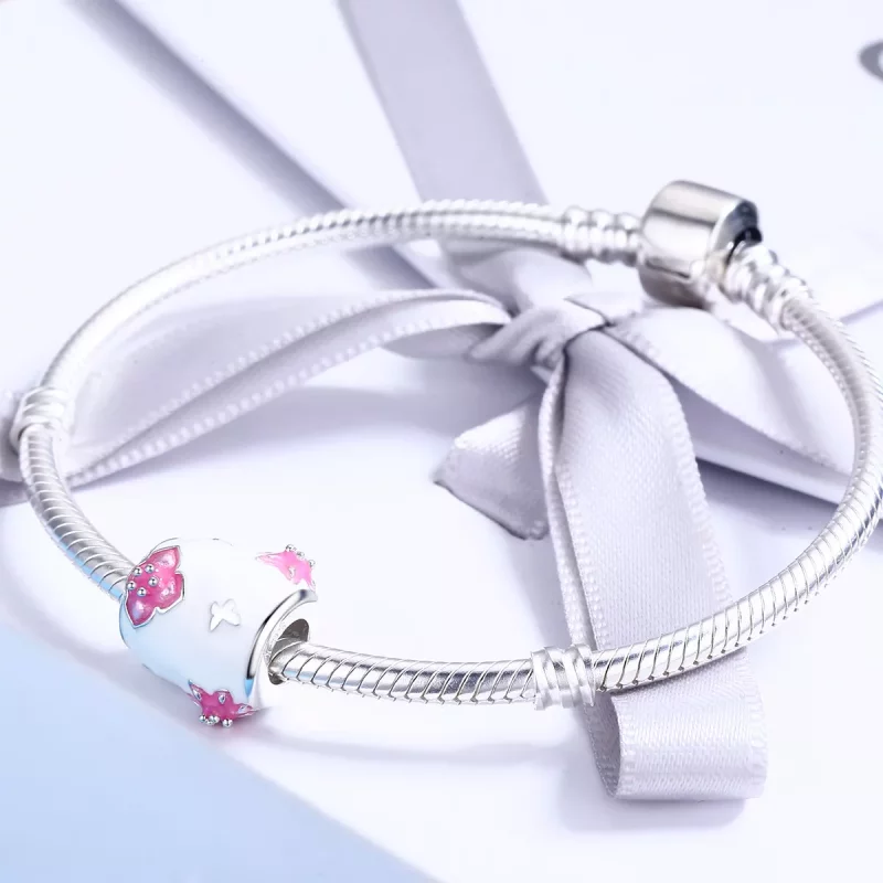 (afbeelding voor) Pandora Style Bloemen en vlinders Bedel - SCC446 - Bekijken 4