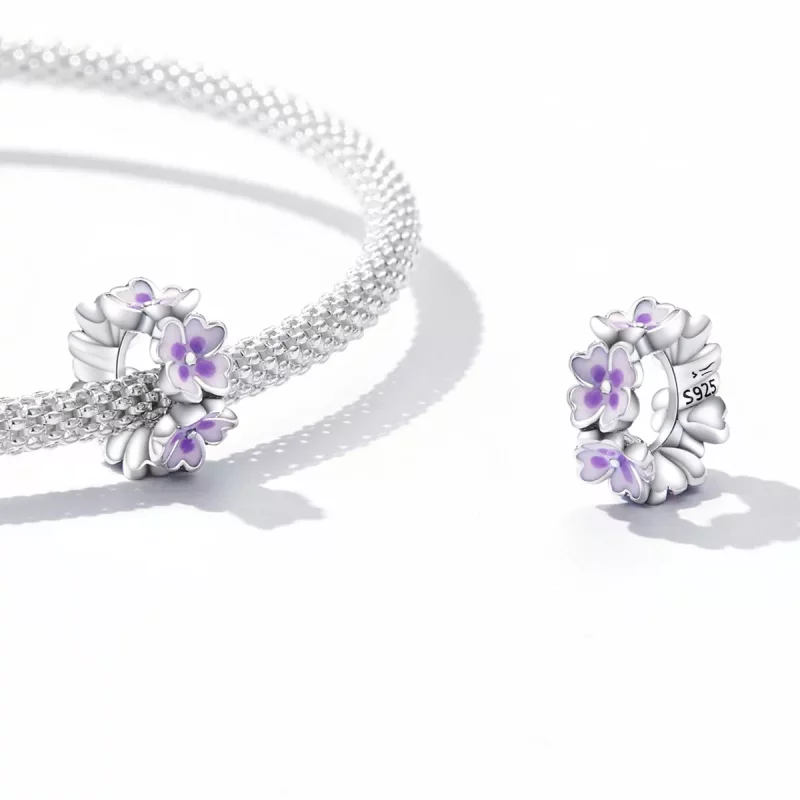 (afbeelding voor) Pandora Style Bloemen Spacer Bedel - SCC2212 - Bekijken 4