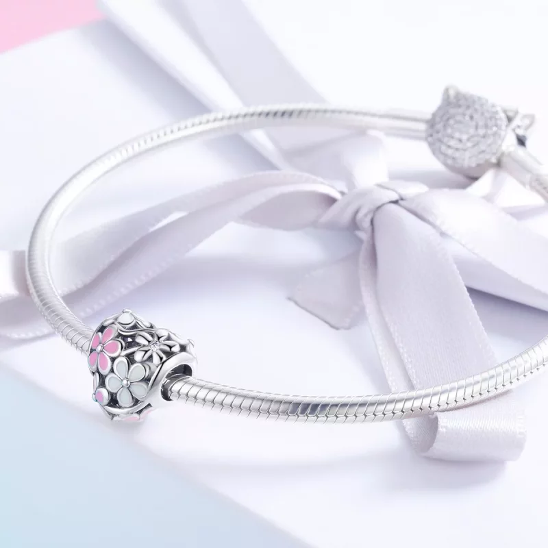 (afbeelding voor) Pandora Style bloemen zegen Bedel - SCC761 - Bekijken 3