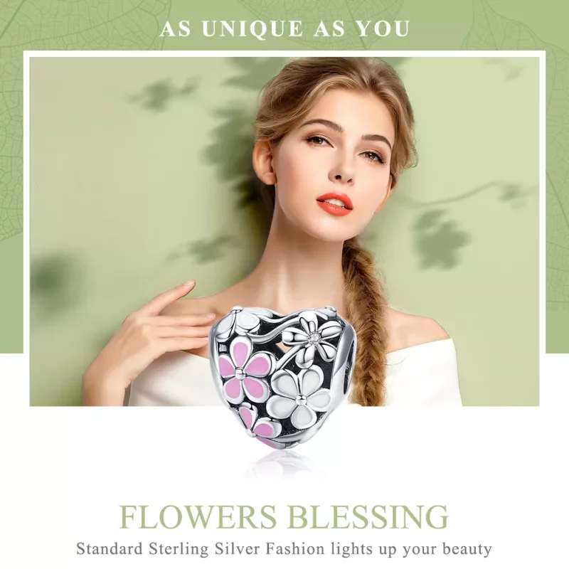 (afbeelding voor) Pandora Style bloemen zegen Bedel - SCC761 - Bekijken 6