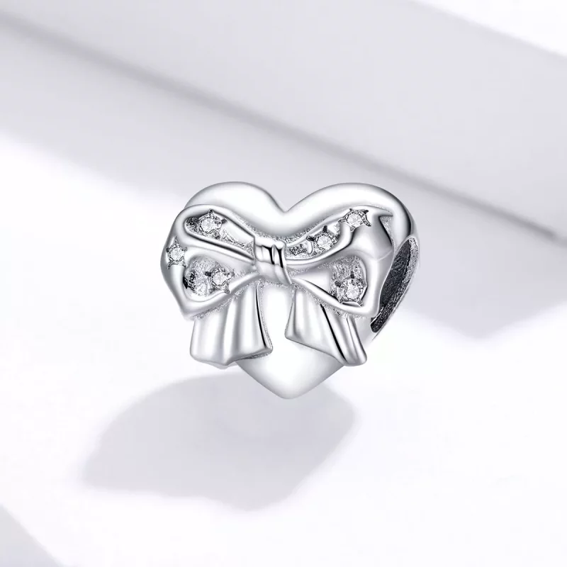 (afbeelding voor) Pandora Style Boog & Liefde Hart Bedel - BSC381 - Bekijken 2