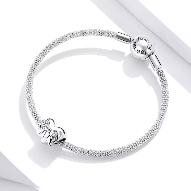 (afbeelding voor) Pandora Style Boog & Liefde Hart Bedel - BSC381 - Bekijken 3