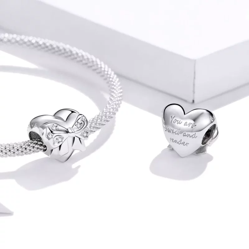 (afbeelding voor) Pandora Style Boog & Liefde Hart Bedel - BSC381 - Bekijken 4