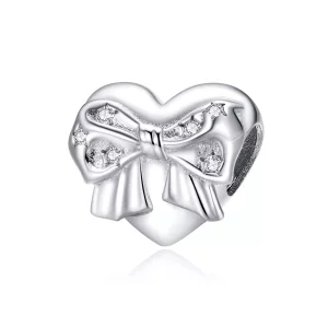 (afbeelding voor) Pandora Style Boog & Liefde Hart Bedel - BSC381