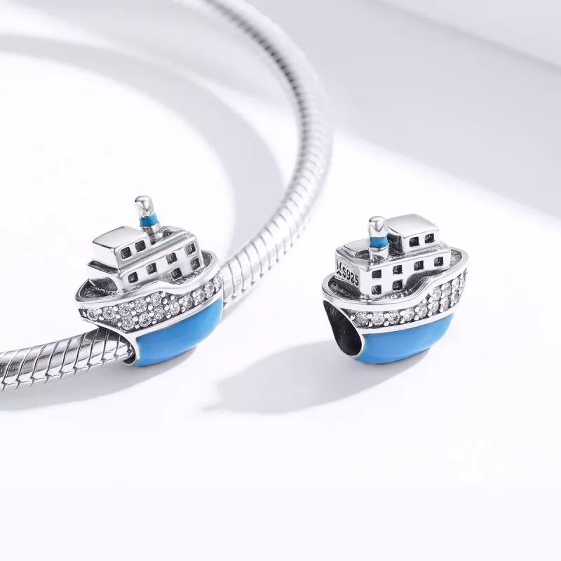 (afbeelding voor) Pandora Style Boot Bedel - SCC1379 - Bekijken 4