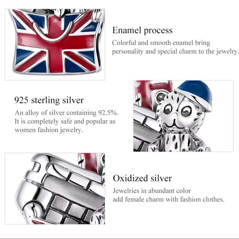 (afbeelding voor) Pandora Style Britse geschenken Bedel - SCC1740 - Bekijken 7