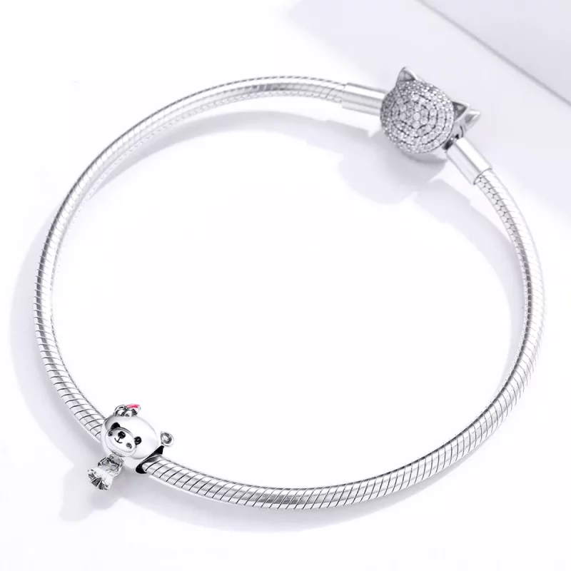 (afbeelding voor) Pandora Style Bruid Beer Bedel - SCC1474 - Bekijken 3