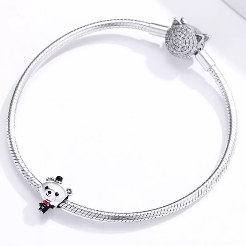 (afbeelding voor) Pandora Style Bruidegom Beer Bedel - SCC1473 - Bekijken 3