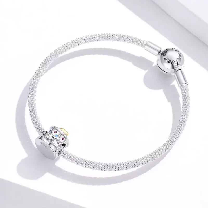 (afbeelding voor) Pandora Style Bruidstaart Bedel - BSC267 - Bekijken 3