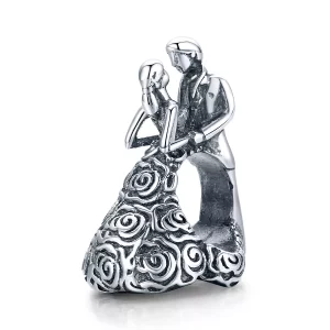 (afbeelding voor) Pandora Style Bruiloftsfeest Dansen Bruid en Bruidegom Bedel - SCC1564