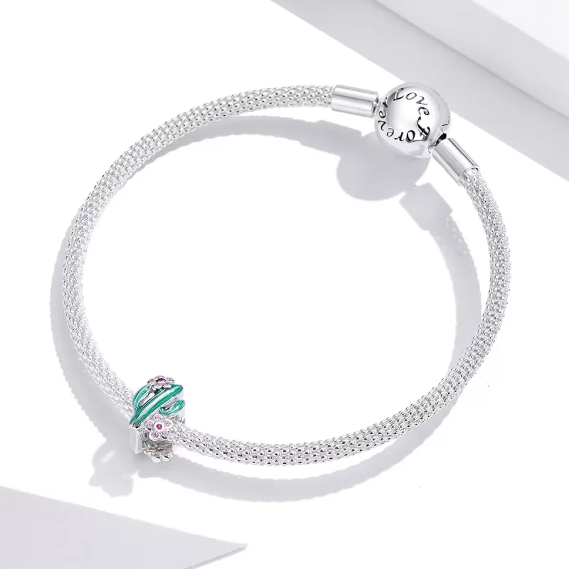 (afbeelding voor) Pandora Style Cactus Bedel - BSC261 - Bekijken 3
