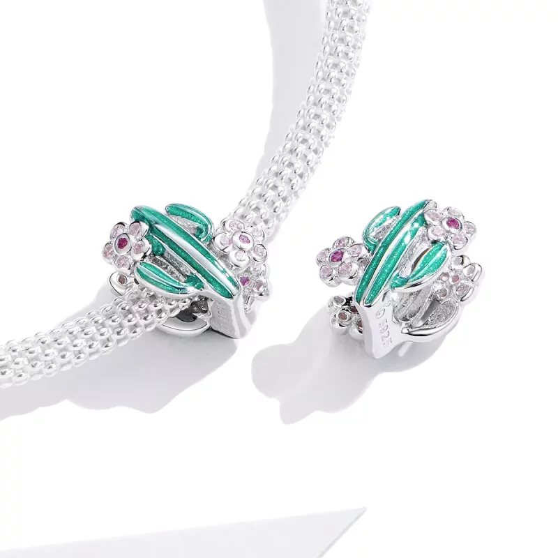 (afbeelding voor) Pandora Style Cactus Bedel - BSC261 - Bekijken 4