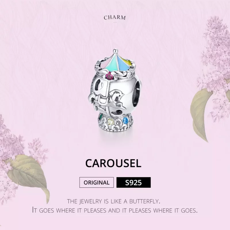 (afbeelding voor) Pandora Style Carrousel Bedel - SCC1499 - Bekijken 6