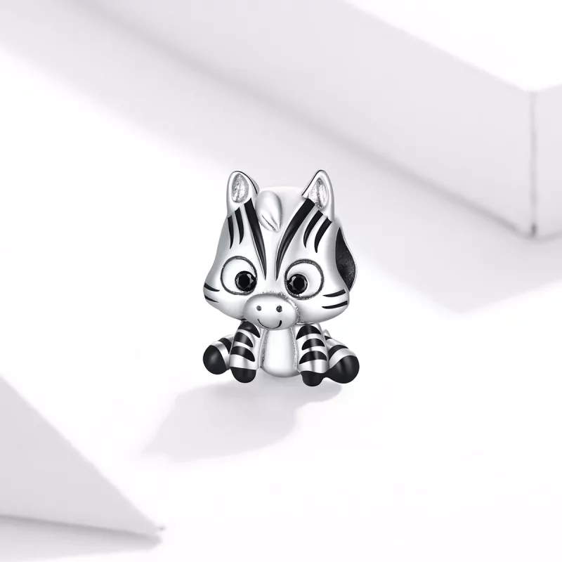 (afbeelding voor) Pandora Style Cartoon Zebra Bedel - BSC387 - Bekijken 2